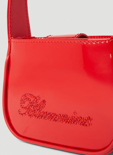 Logo Embellished Shoulder Bag Blumarine Logo Embellished Shoulder Bag Red blm0252021