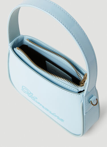 Logo Embellished Shoulder Bag Blumarine Logo Embellished Shoulder Bag Light Blue blm0252022
