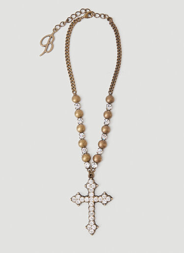 Blumarine 크로스 네크리스 골드 blm0252025