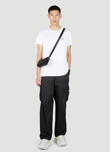 Balmain Flock 徽标 T 恤 白色 bln0151001