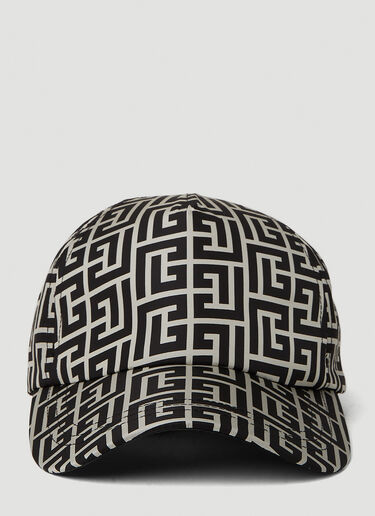 Balmain Monogram Baseball Cap Black bln0151051
