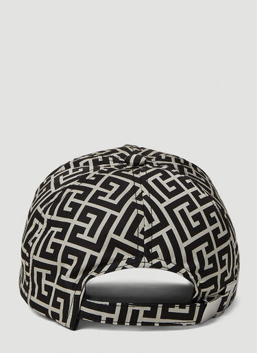 Monogram Baseball Cap Balmain Monogram Baseball Cap Black bln0151051