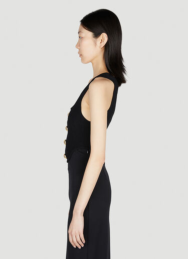 Balmain 코르셋 탑 블랙 bln0252001