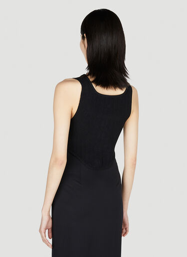 Balmain 코르셋 탑 블랙 bln0252001