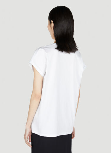 Balmain 植绒徽标 T 恤 白色 bln0252009