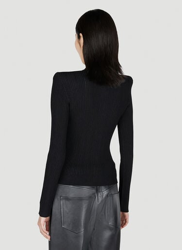 罗纹开衫 Balmain 罗纹开衫 黑色 bln0252015