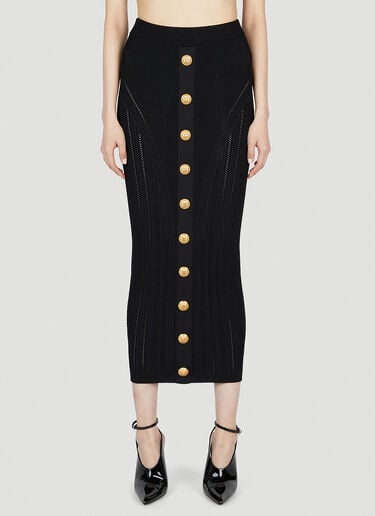 Knit Skirt Balmain Knit Skirt Black bln0252019