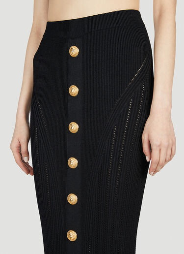 Balmain 니트 스커트 블랙 bln0252019