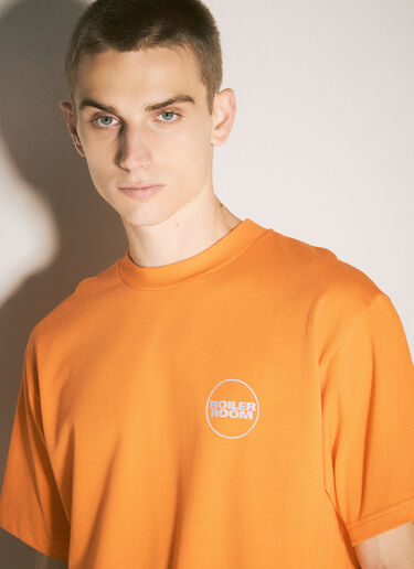 Logo Print T-Shirt Boiler Room Logo Print T-Shirt Orange bor0155007