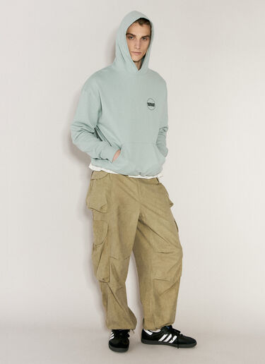 Logo Print Hooded Sweatshirt Boiler Room Logo Print Hooded Sweatshirt Green bor0156019