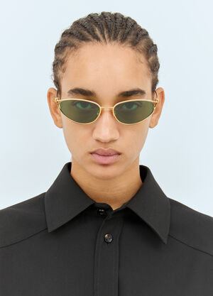 Bottega Veneta Cat-Eye Sunglasses Gold bos0257003