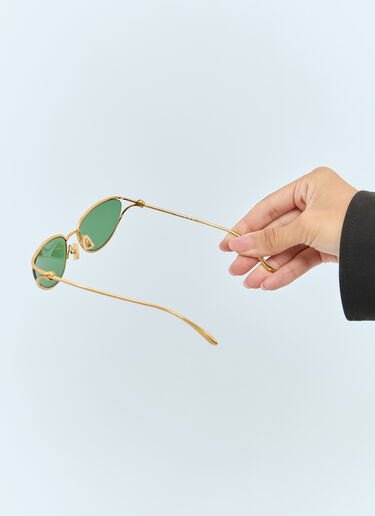 Cat-Eye Sunglasses Bottega Veneta Cat-Eye Sunglasses Gold bos0257003