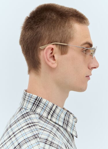 Split Rectangular Sunglasses Bottega Veneta Split Rectangular Sunglasses Silver bos0355003