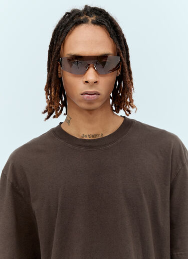 Bottega Veneta Futuristic 盾形太阳眼镜  黑色 bos0356001