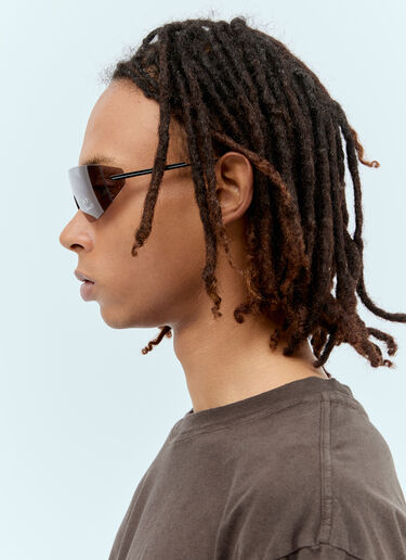 Bottega Veneta Futuristic 盾形太阳眼镜  黑色 bos0356001