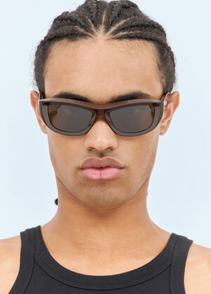 Bottega Veneta Rectangular Sunglasses Brown bos0358002