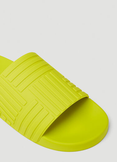 Rubber Carpet Slides Bottega Veneta Rubber Carpet Slides Yellow bov0148043