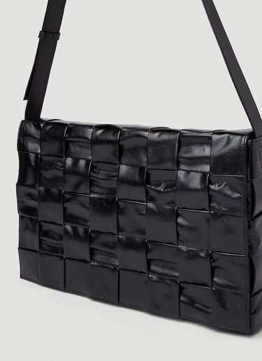 페이턴트 카세트 크로스바디 백 Bottega Veneta 페이턴트 카세트 크로스바디 백 블랙 bov0151073