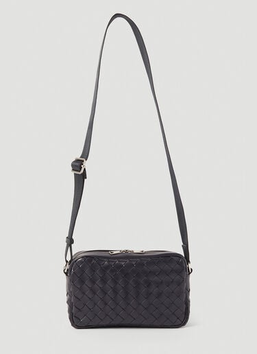 Bottega Veneta Classic Intrecciato Small Crossbody Bag Black bov0151082