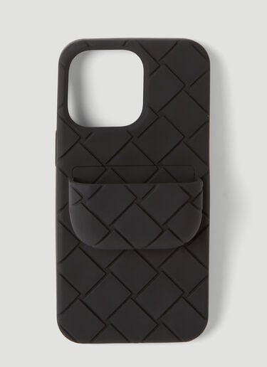 iPhone 13 Pro & AirPods 폰 케이스 Bottega Veneta iPhone 13 Pro & AirPods 폰 케이스 블랙 bov0151097