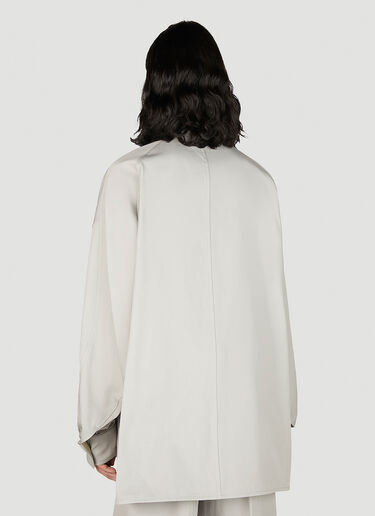 Bottega Veneta 면 트윌 오버셔츠 그레이 bov0154006