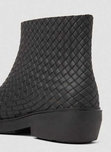 Leather Ankle Boots Bottega Veneta Leather Ankle Boots Black bov0154013