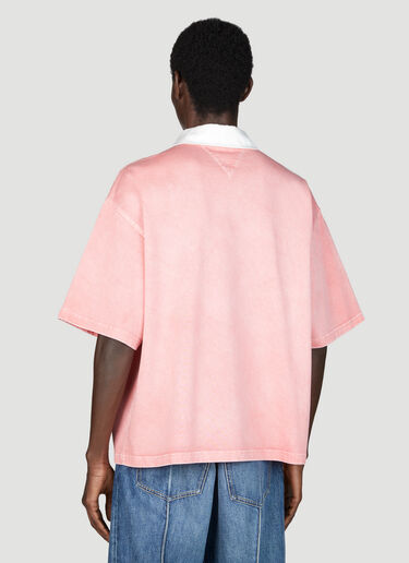 Bottega Veneta 水洗平纹针织 Polo 衫 粉色 bov0155005