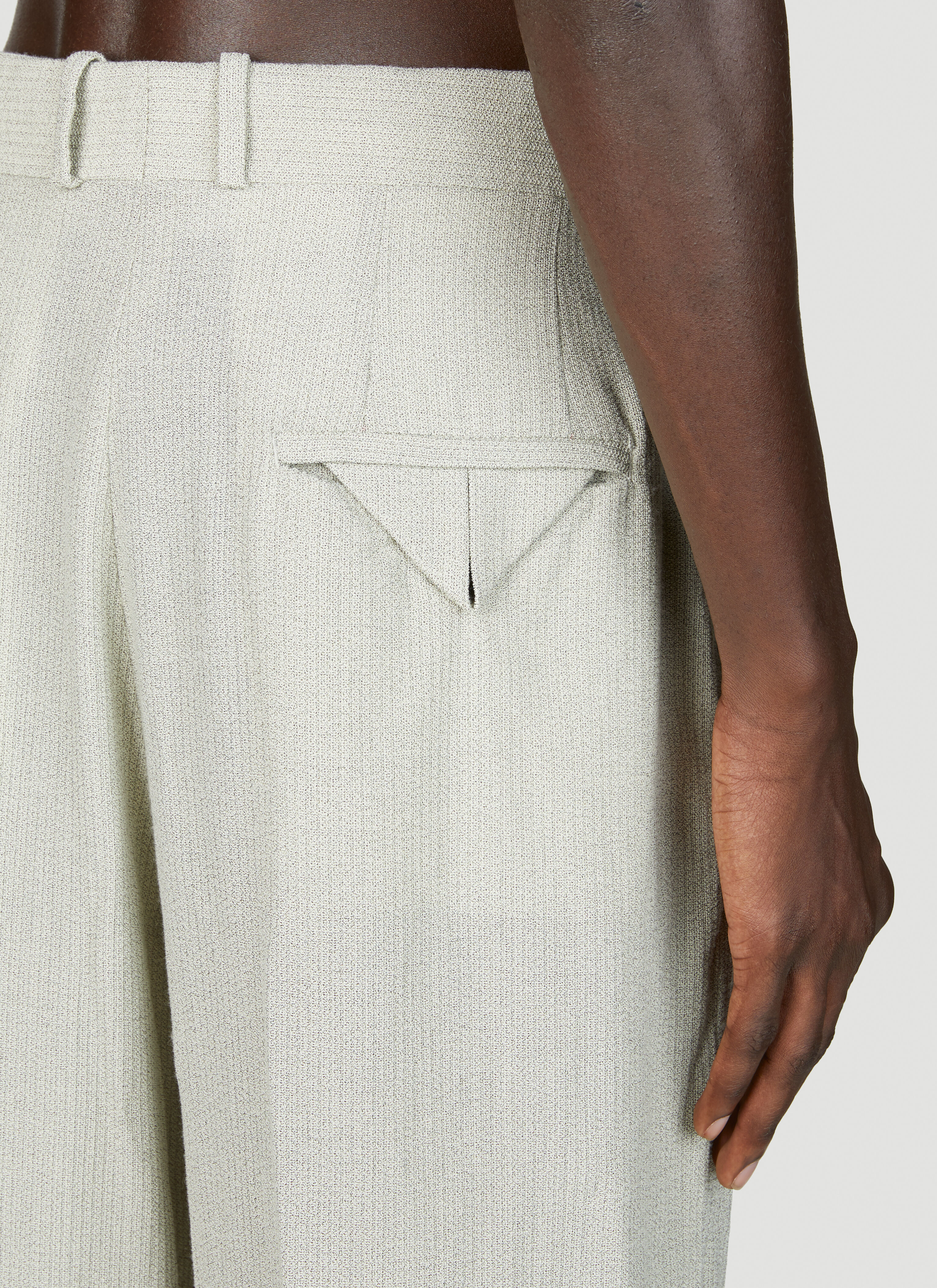パンツ Bottega Veneta White Wool Pant Bottega Veneta Curved Shape Pant | italist