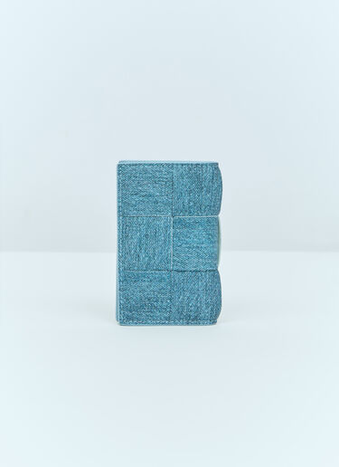 Bottega Veneta Cassette 翻盖卡包 蓝色 bov0156013