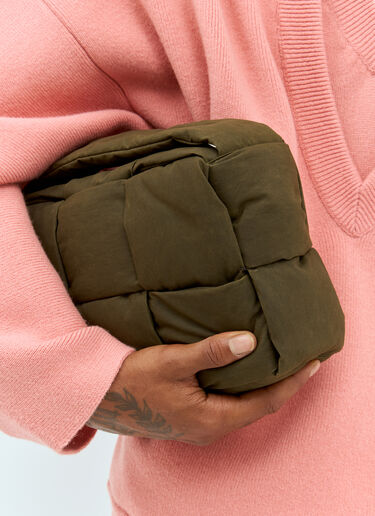 미디엄 아르코 패딩 카메라 백 Bottega Veneta 미디엄 아르코 패딩 카메라 백 그린 bov0157022