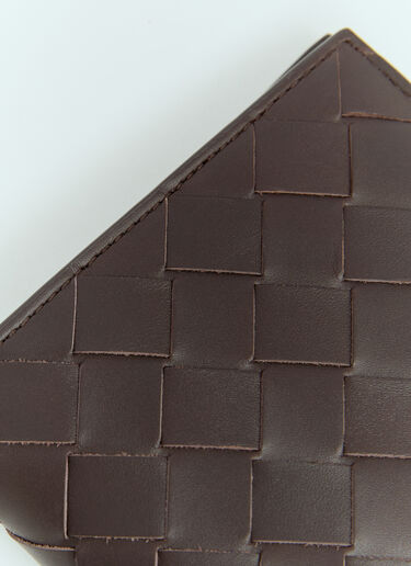 Bottega Veneta Intrecciato Bi-Fold Wallet Brown bov0157030