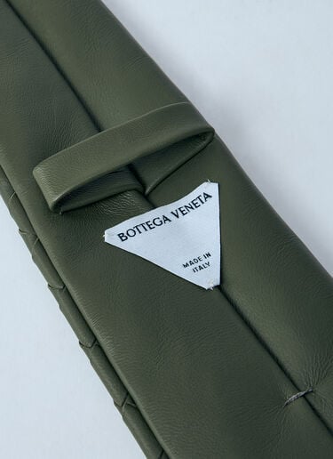 Bottega Veneta Braided Leather Tie Green bov0159023