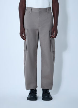 Bottega Veneta Cotton Twill Cargo Pants Grey bov0161003