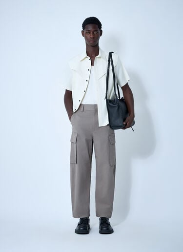 Cotton Twill Cargo Pants Bottega Veneta Cotton Twill Cargo Pants Grey bov0161003