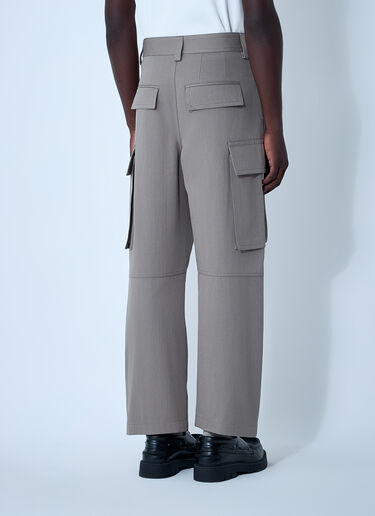 Bottega Veneta Cotton Twill Cargo Pants Grey bov0161003
