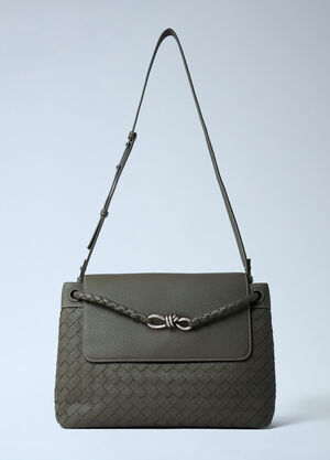 Bottega Veneta Andiamo Messenger Crossbody Bag Grey bov0161016