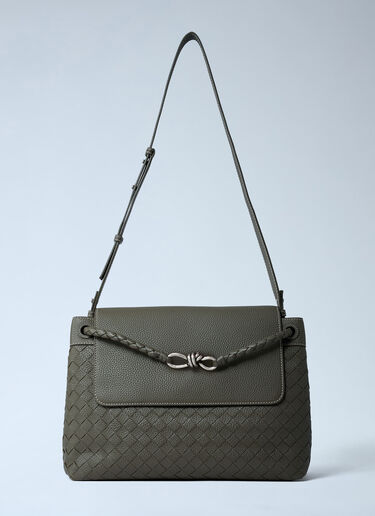 Bottega Veneta Andiamo Messenger Crossbody Bag Grey bov0161016