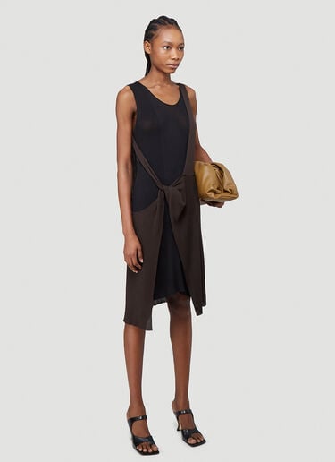 不对称针织连衣裙 Bottega Veneta 不对称针织连衣裙 棕色 bov0240019