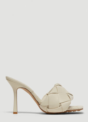Bottega Veneta Padded Intreccio Sandals White bov0241067
