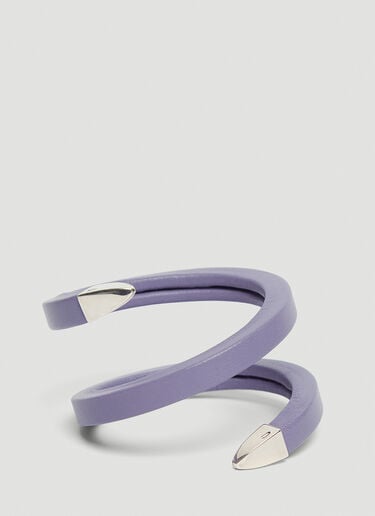 Bottega Veneta Leather Bracelet Purple bov0243089