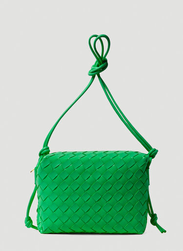 Bottega Veneta [루프 인트레치아토] 스몰 숄더 백 그린 bov0249019