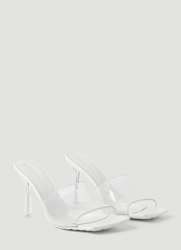스트레치 투명 하이힐 뮬 Bottega Veneta 스트레치 투명 하이힐 뮬 화이트 bov0249082