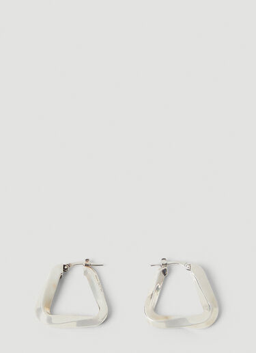 Bottega Veneta 트라이앵글 코드 이어링 실버 bov0249112