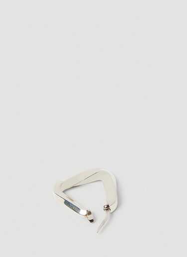Triangle Cord Earrings Bottega Veneta Triangle Cord Earrings Silver bov0249112