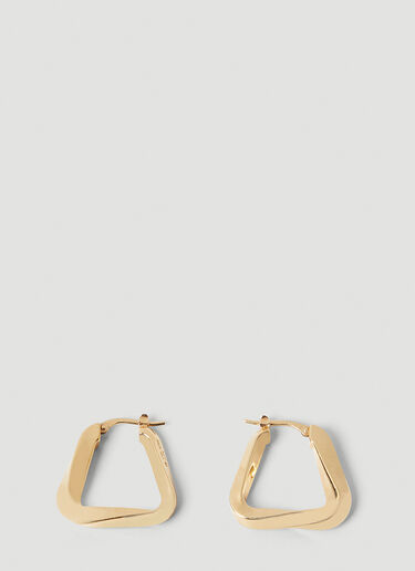 Triangle Cord Earrings Bottega Veneta Triangle Cord Earrings Gold bov0249113