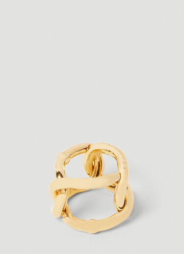 Bottega Veneta Chain Link Ring Gold bov0249118