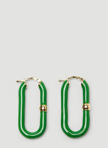 Dipped Long Bar Earrings Bottega Veneta Dipped Long Bar Earrings Green bov0249121