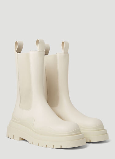 Bottega Veneta Tire Boots Cream bov0250044