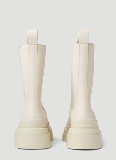 Bottega Veneta Tire Boots Cream bov0250044