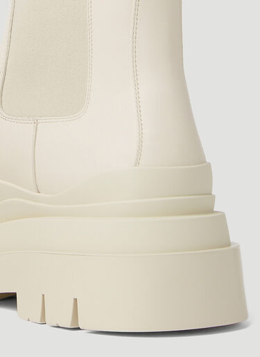 Bottega Veneta Tire Boots Cream bov0250044